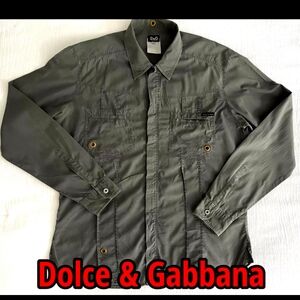Dolce & Gabbana Men's olive green /Gray shirt /Jacket